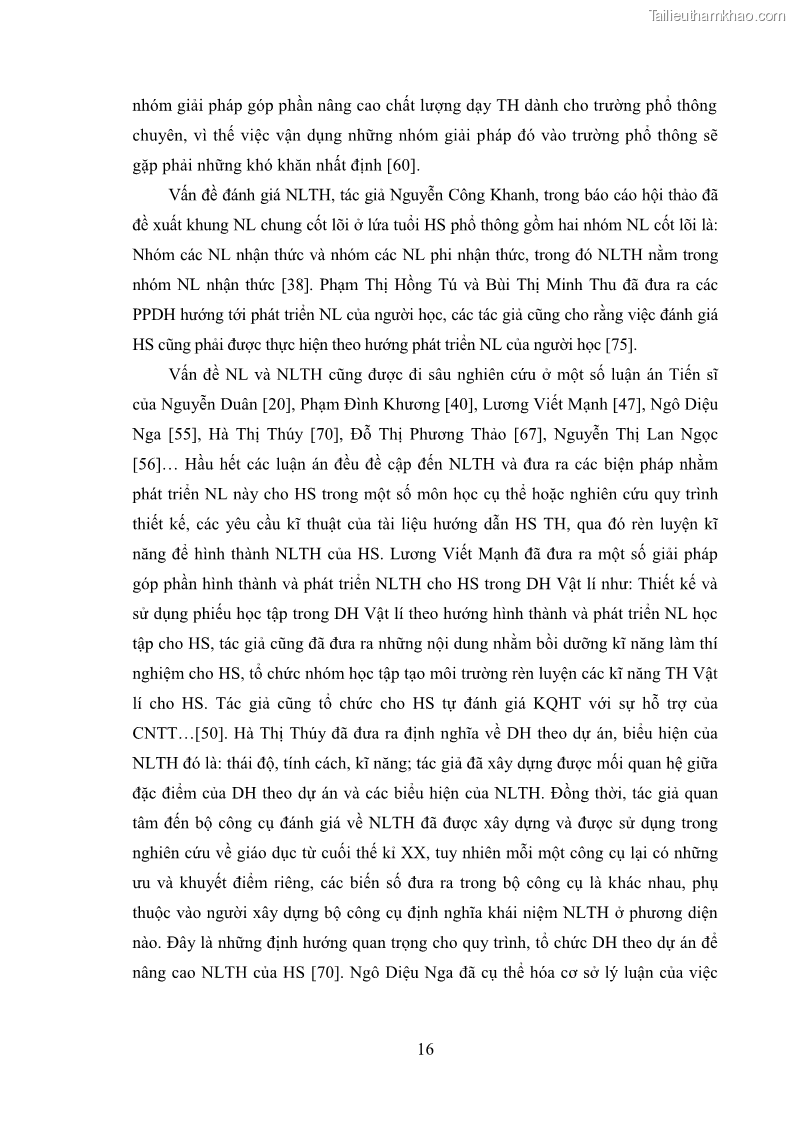 Luận án tiến sĩ Bồi dưỡng năng lực tự học của học sinh trong dạy học một số kiến thức Cơ học và Điện từ học Vật lí THPT với sự hỗ trợ của mạng xã hội Facebook - 3 Trang 31