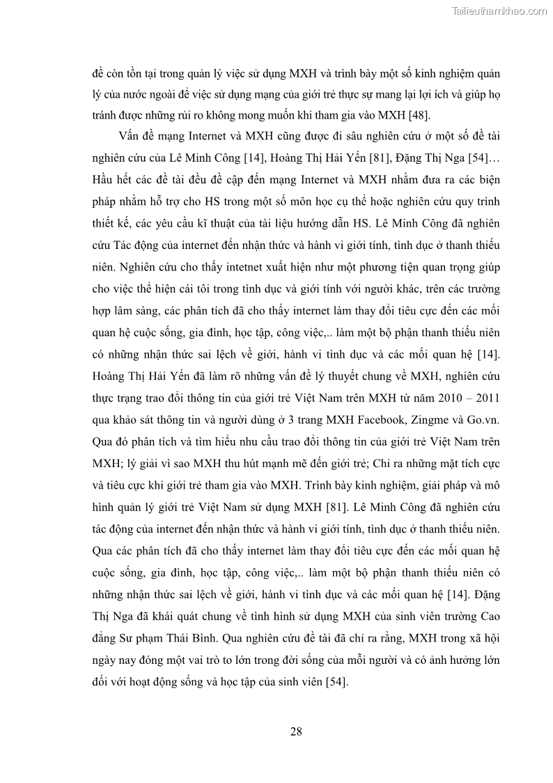 Luận án tiến sĩ Bồi dưỡng năng lực tự học của học sinh trong dạy học một số kiến thức Cơ học và Điện từ học Vật lí THPT với sự hỗ trợ của mạng xã hội Facebook - 4 Trang 43