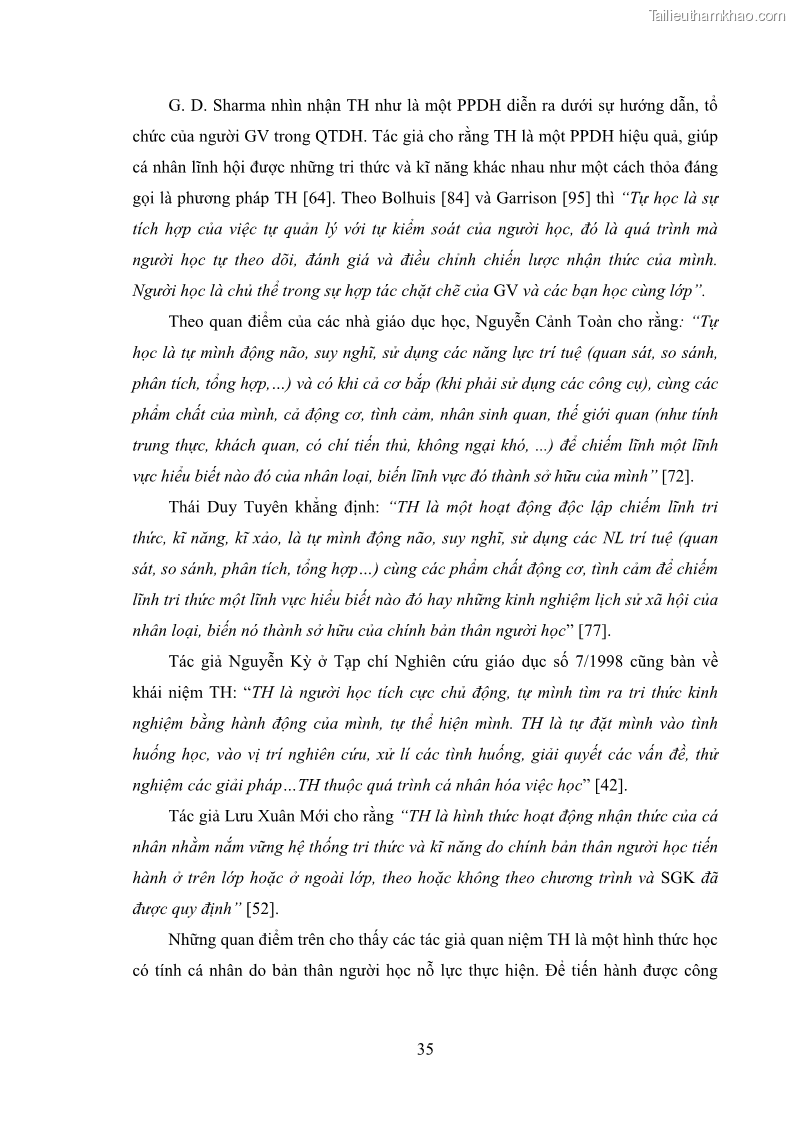 Luận án tiến sĩ Bồi dưỡng năng lực tự học của học sinh trong dạy học một số kiến thức Cơ học và Điện từ học Vật lí THPT với sự hỗ trợ của mạng xã hội Facebook - 5 Trang 50