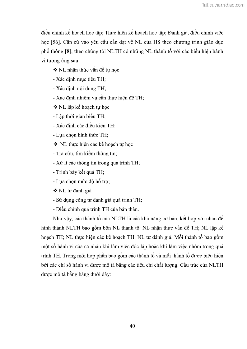 Luận án tiến sĩ Bồi dưỡng năng lực tự học của học sinh trong dạy học một số kiến thức Cơ học và Điện từ học Vật lí THPT với sự hỗ trợ của mạng xã hội Facebook - 5 Trang 55