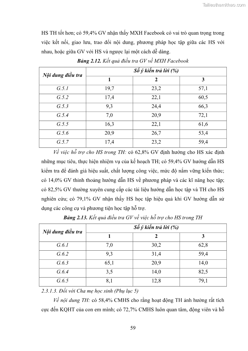 Luận án tiến sĩ Bồi dưỡng năng lực tự học của học sinh trong dạy học một số kiến thức Cơ học và Điện từ học Vật lí THPT với sự hỗ trợ của mạng xã hội Facebook - 7 Trang 74