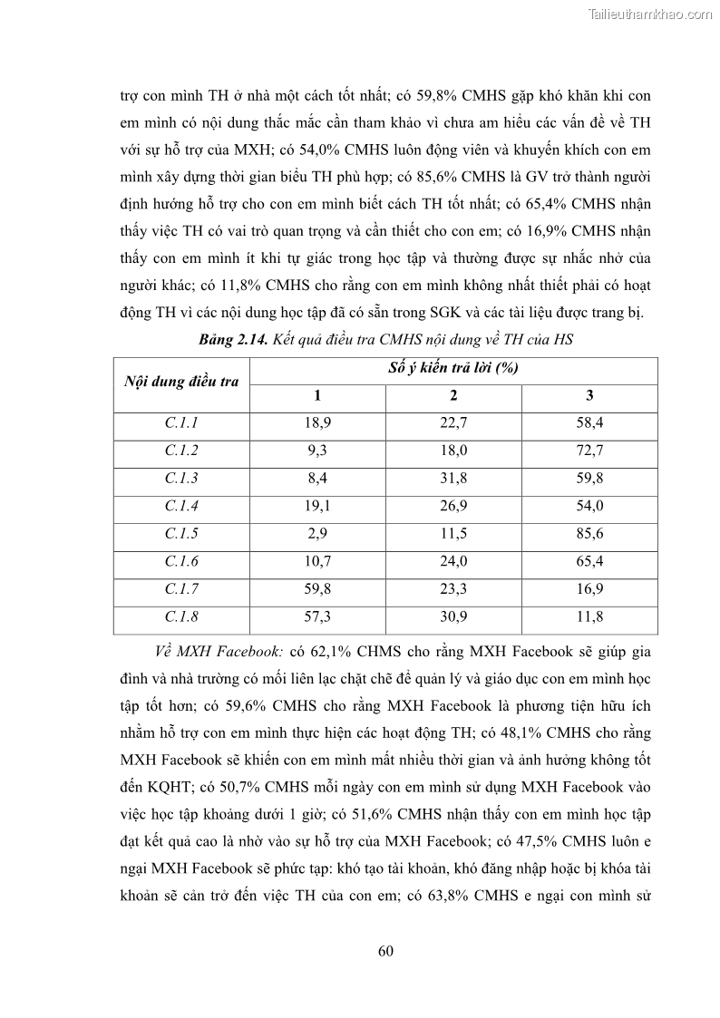 Luận án tiến sĩ Bồi dưỡng năng lực tự học của học sinh trong dạy học một số kiến thức Cơ học và Điện từ học Vật lí THPT với sự hỗ trợ của mạng xã hội Facebook - 7 Trang 75