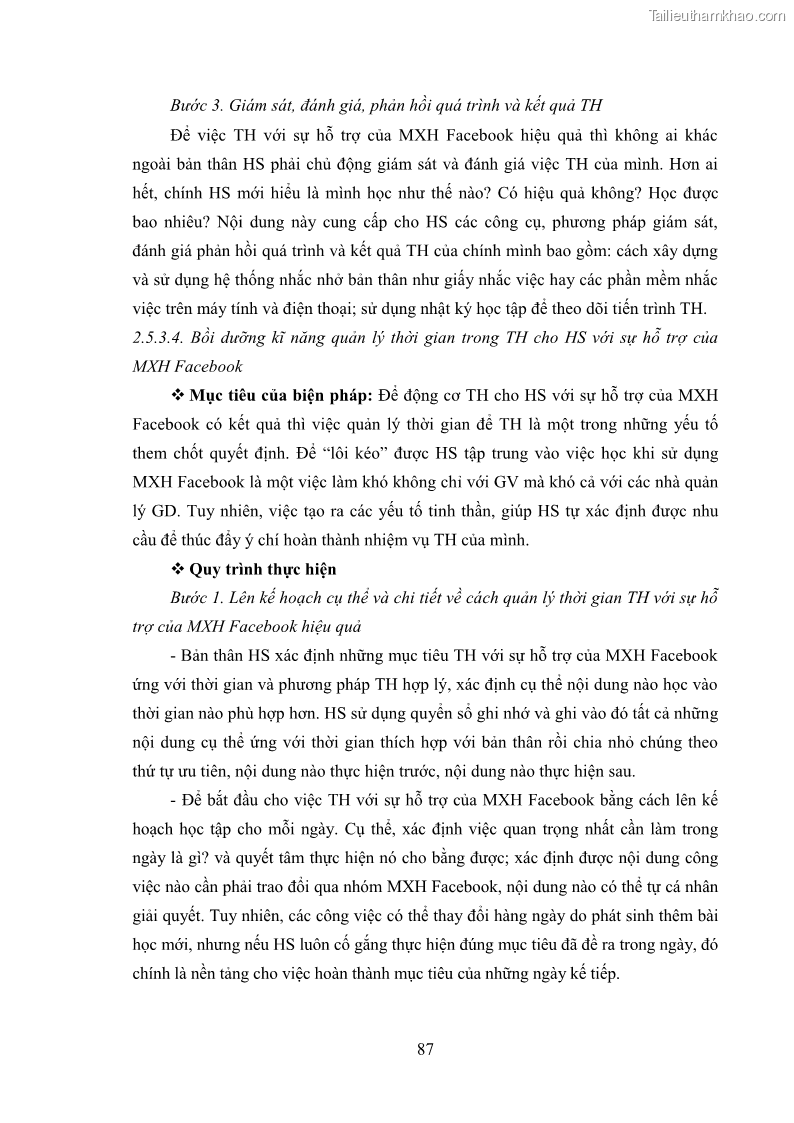 Luận án tiến sĩ Bồi dưỡng năng lực tự học của học sinh trong dạy học một số kiến thức Cơ học và Điện từ học Vật lí THPT với sự hỗ trợ của mạng xã hội Facebook - 9 Trang 102