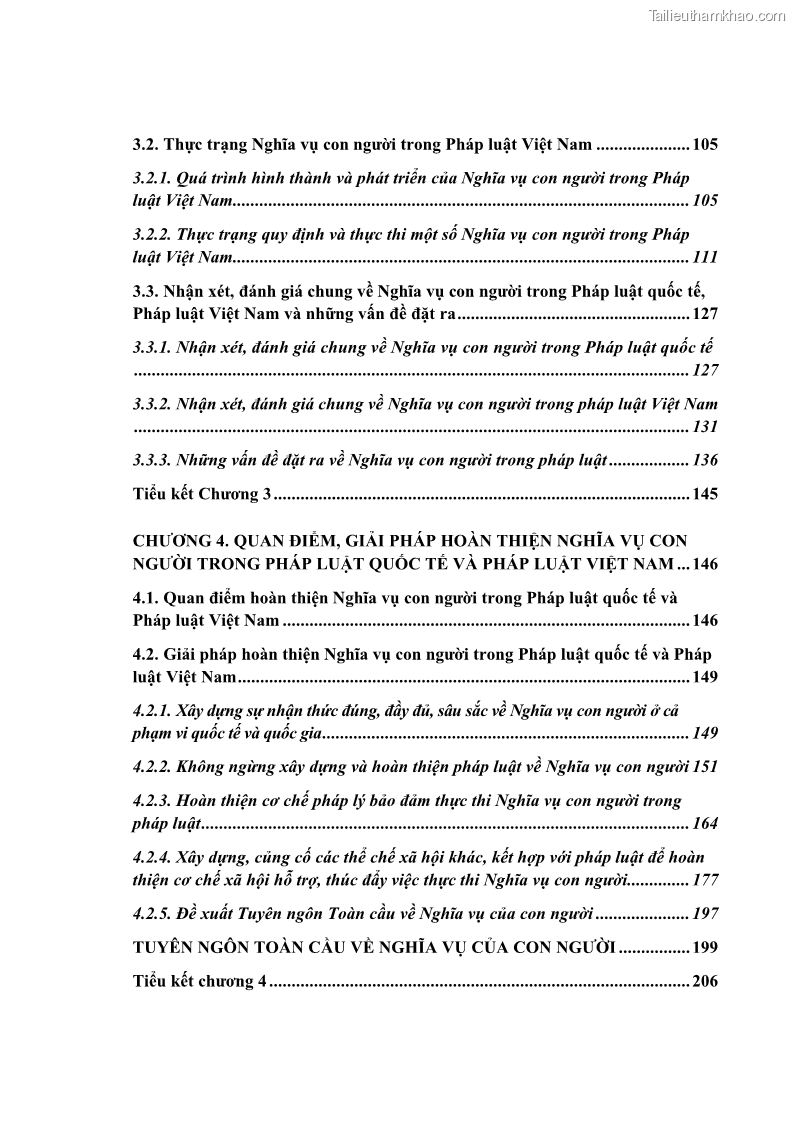 Luận án tiến sĩ luật học Nghĩa vụ con người trong pháp luật quốc tế và pháp luật Việt Nam - 1 Trang 10