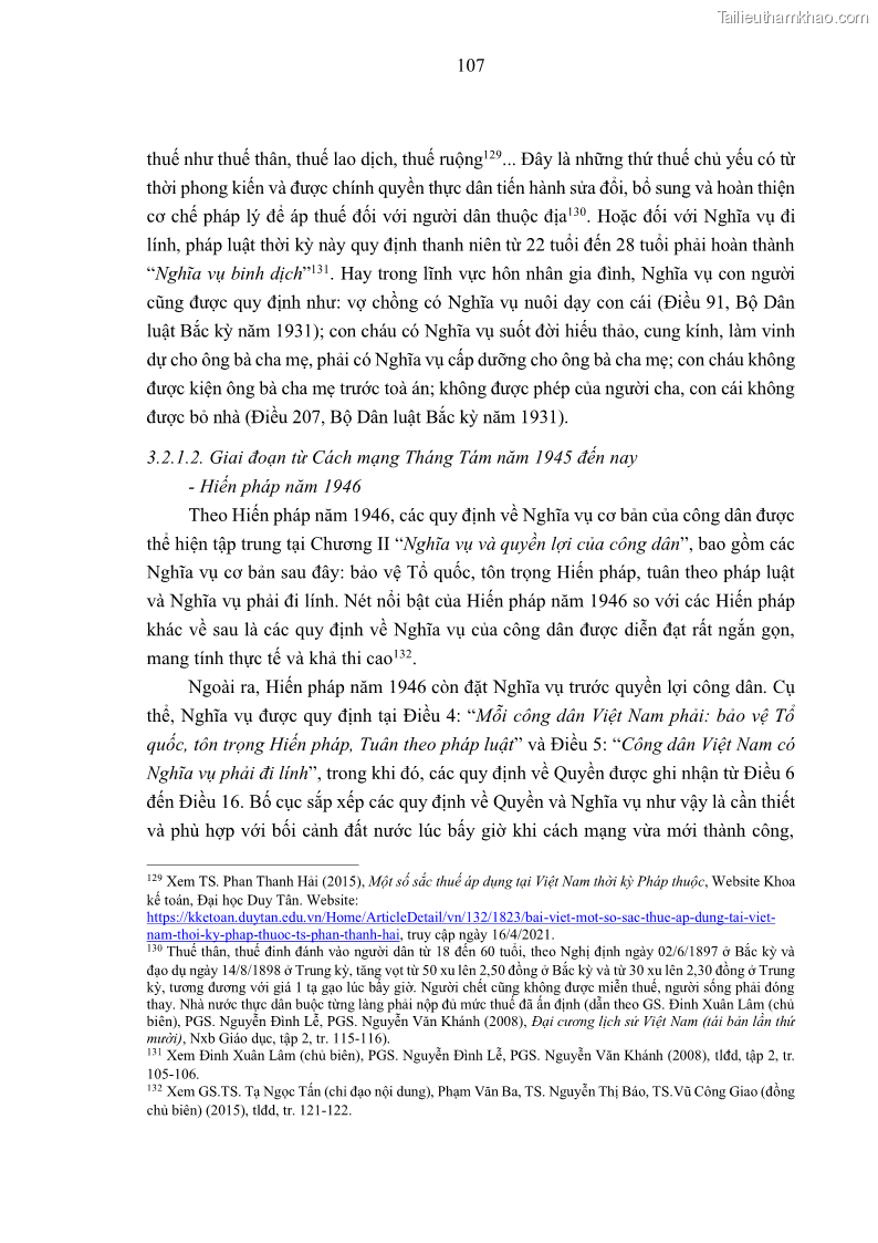 Luận án tiến sĩ luật học Nghĩa vụ con người trong pháp luật quốc tế và pháp luật Việt Nam - 10 Trang 118
