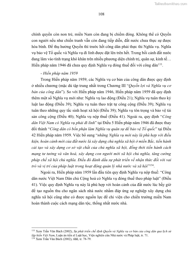 Luận án tiến sĩ luật học Nghĩa vụ con người trong pháp luật quốc tế và pháp luật Việt Nam - 10 Trang 119