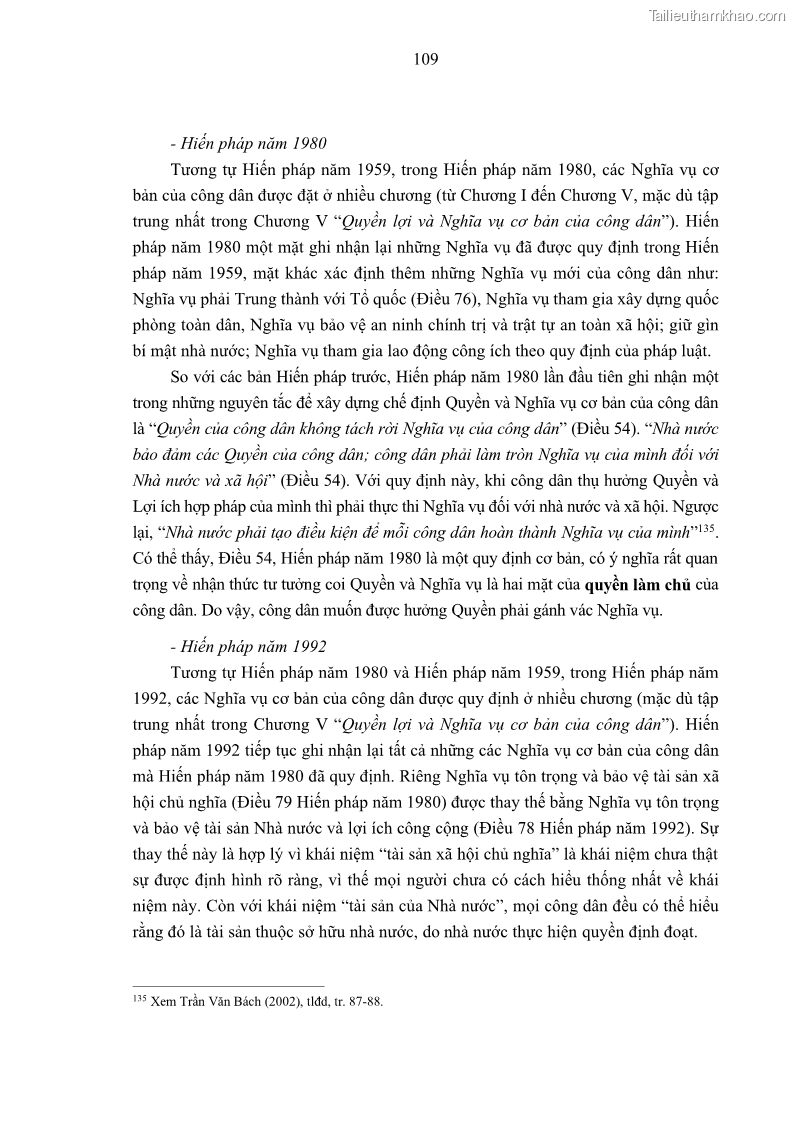 Luận án tiến sĩ luật học Nghĩa vụ con người trong pháp luật quốc tế và pháp luật Việt Nam - 10 Trang 120