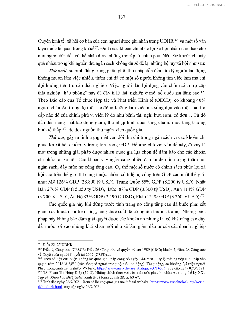 Luận án tiến sĩ luật học Nghĩa vụ con người trong pháp luật quốc tế và pháp luật Việt Nam - 13 Trang 148