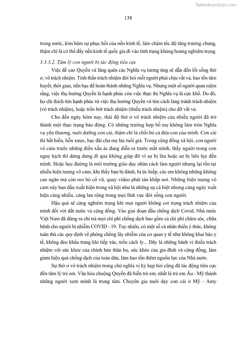 Luận án tiến sĩ luật học Nghĩa vụ con người trong pháp luật quốc tế và pháp luật Việt Nam - 13 Trang 149