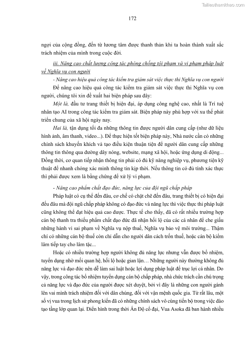 Luận án tiến sĩ luật học Nghĩa vụ con người trong pháp luật quốc tế và pháp luật Việt Nam - 16 Trang 183