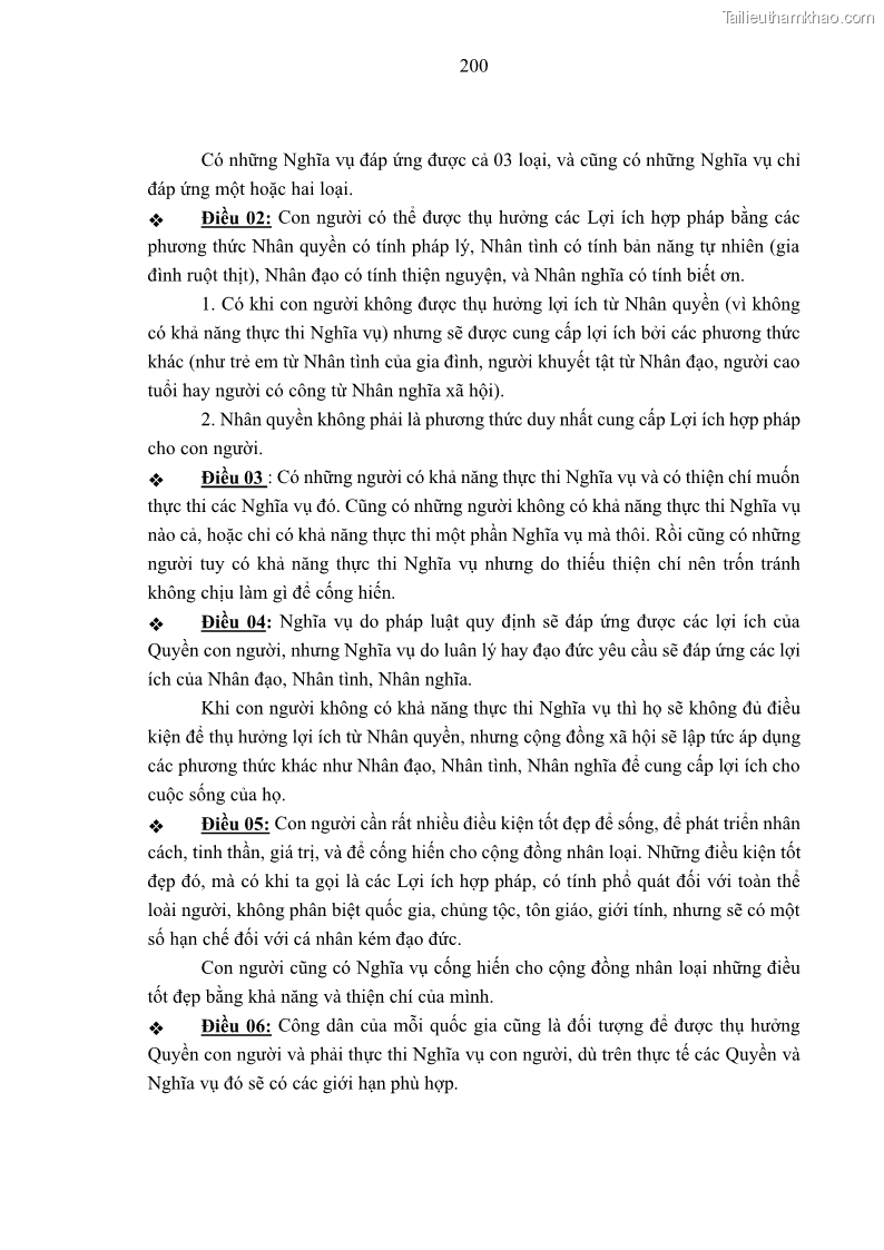 Luận án tiến sĩ luật học Nghĩa vụ con người trong pháp luật quốc tế và pháp luật Việt Nam - 18 Trang 211