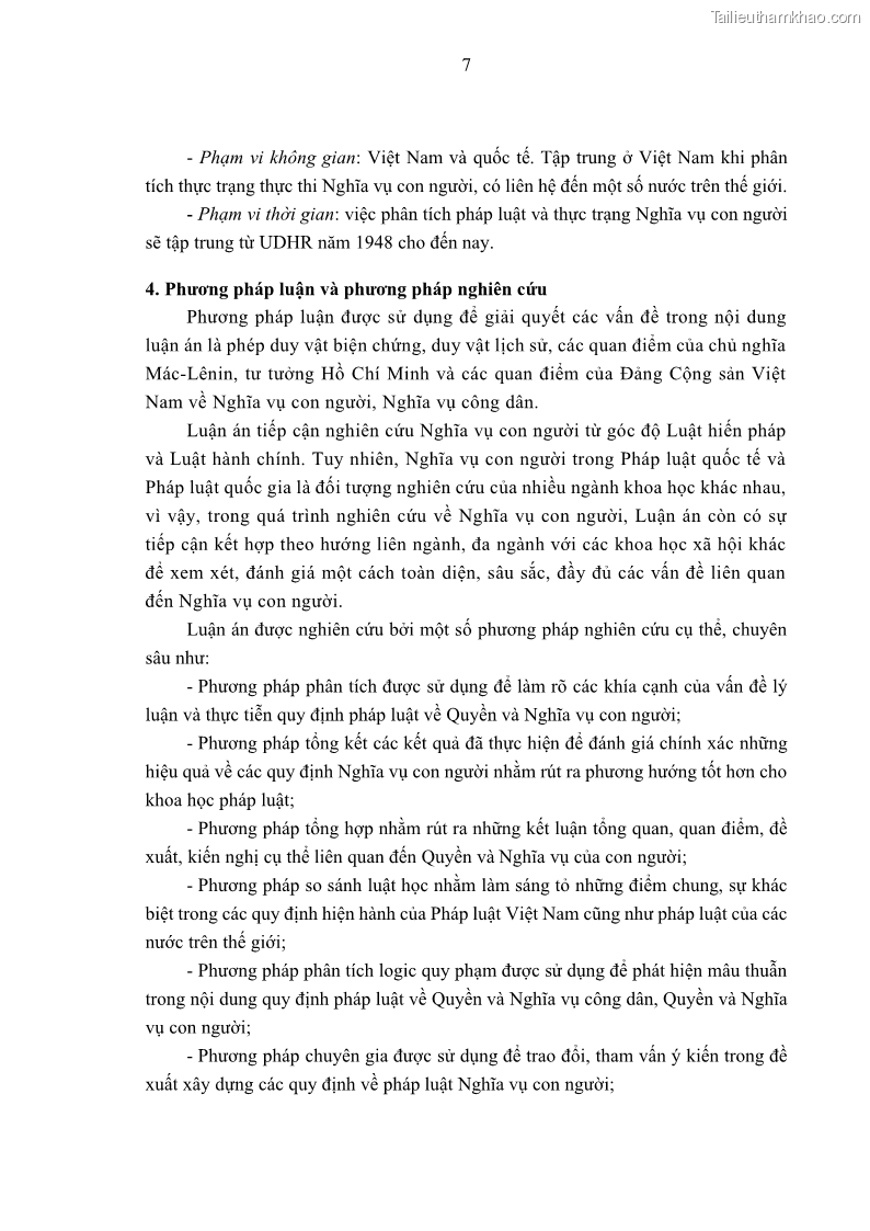 Luận án tiến sĩ luật học Nghĩa vụ con người trong pháp luật quốc tế và pháp luật Việt Nam - 2 Trang 18