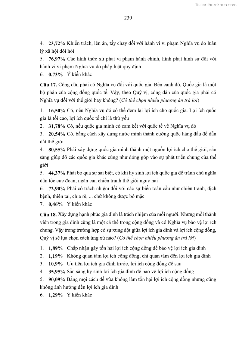 Luận án tiến sĩ luật học Nghĩa vụ con người trong pháp luật quốc tế và pháp luật Việt Nam - 21 Trang 241