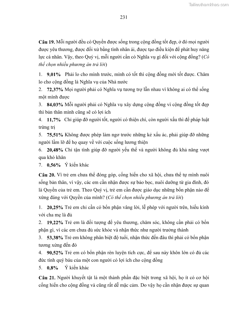 Luận án tiến sĩ luật học Nghĩa vụ con người trong pháp luật quốc tế và pháp luật Việt Nam - 21 Trang 242