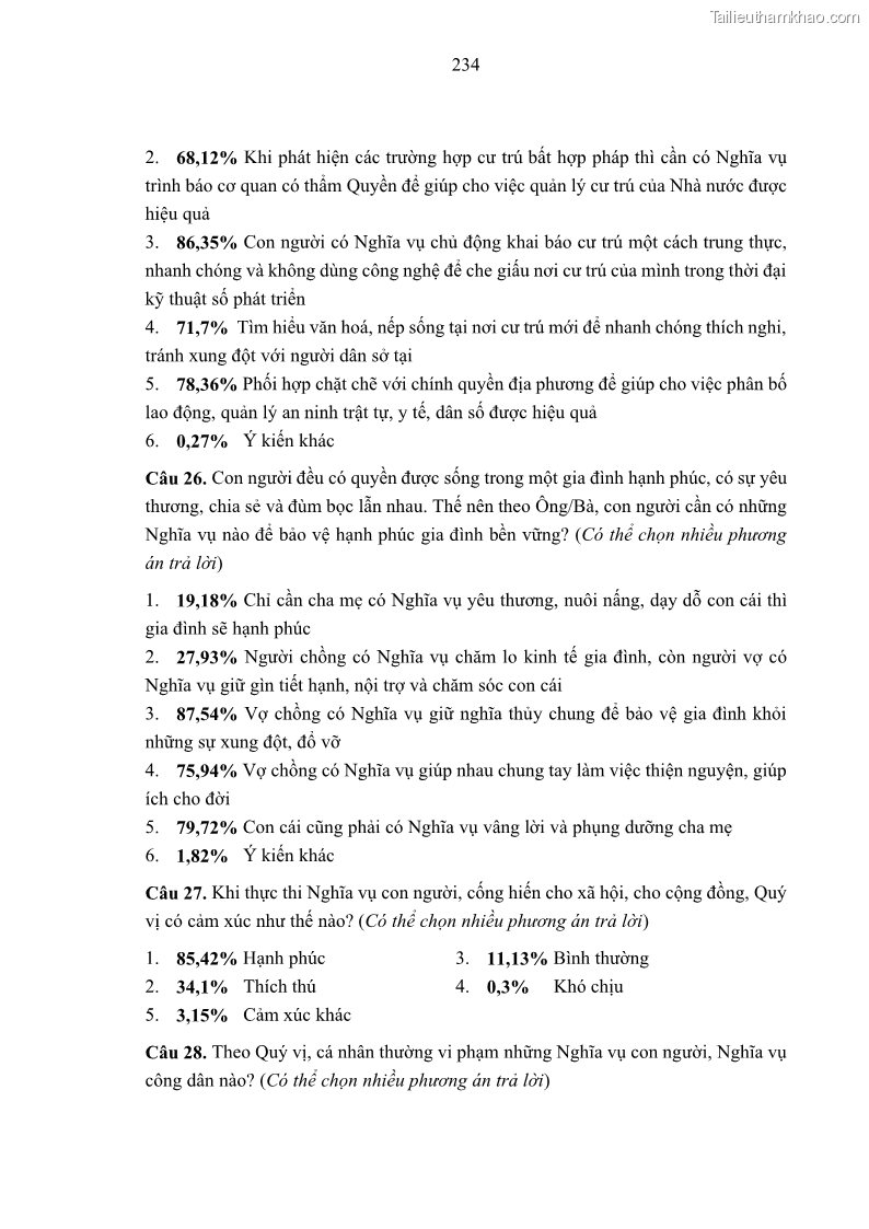 Luận án tiến sĩ luật học Nghĩa vụ con người trong pháp luật quốc tế và pháp luật Việt Nam - 21 Trang 245