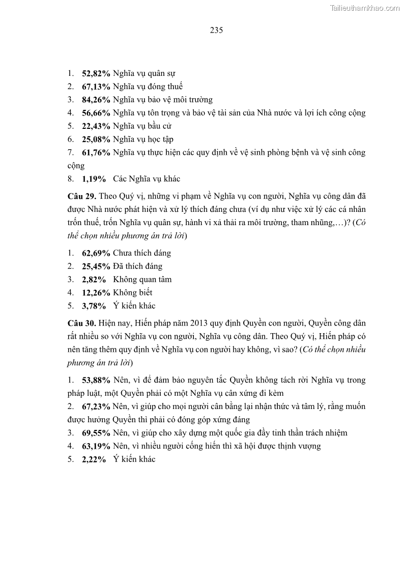 Luận án tiến sĩ luật học Nghĩa vụ con người trong pháp luật quốc tế và pháp luật Việt Nam - 21 Trang 246