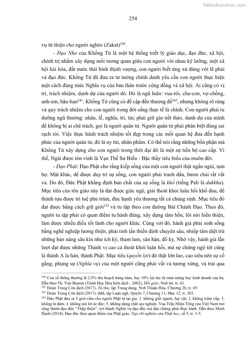 Luận án tiến sĩ luật học Nghĩa vụ con người trong pháp luật quốc tế và pháp luật Việt Nam - 23 Trang 265