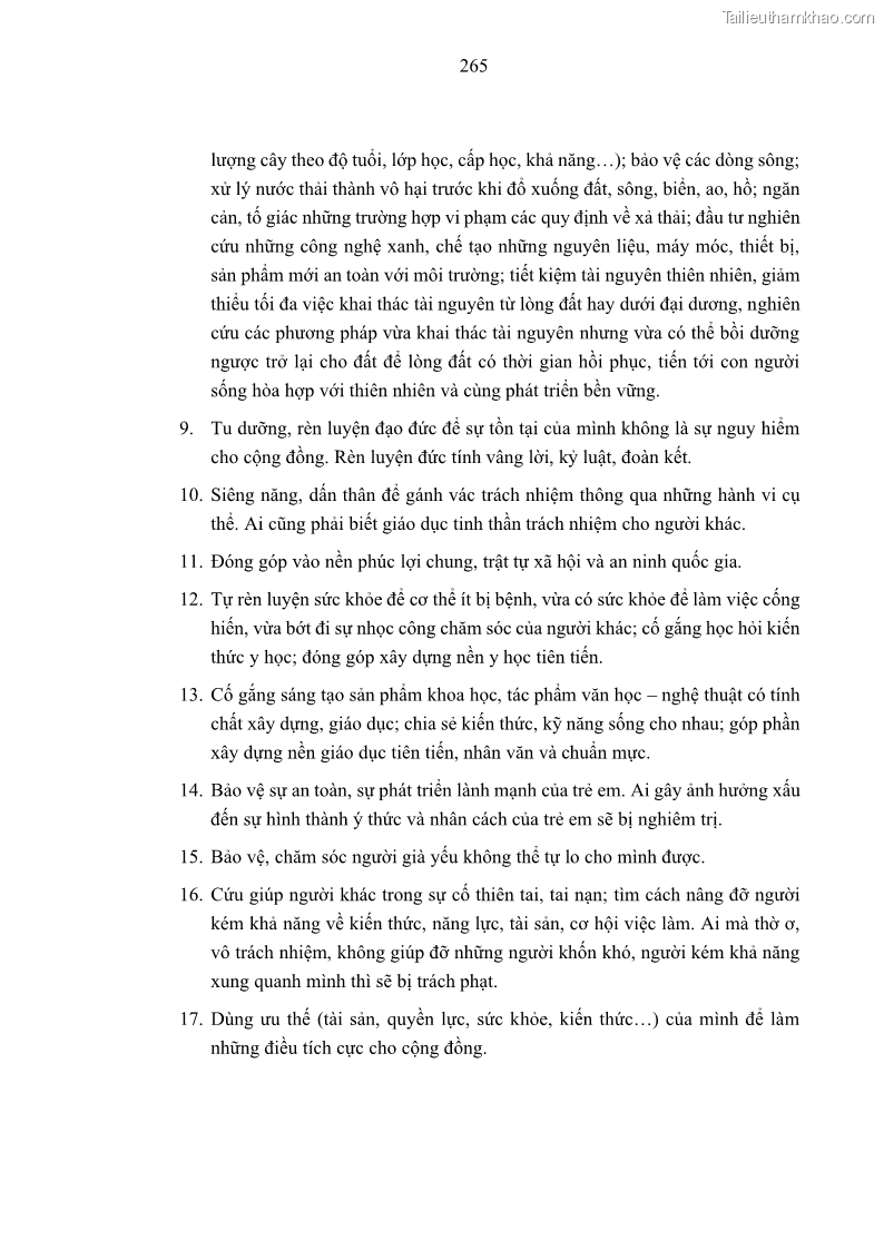 Luận án tiến sĩ luật học Nghĩa vụ con người trong pháp luật quốc tế và pháp luật Việt Nam - 23 Trang 276
