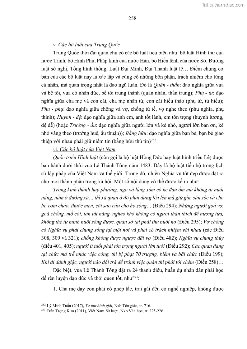 Luận án tiến sĩ luật học Nghĩa vụ con người trong pháp luật quốc tế và pháp luật Việt Nam - 23 Trang 269
