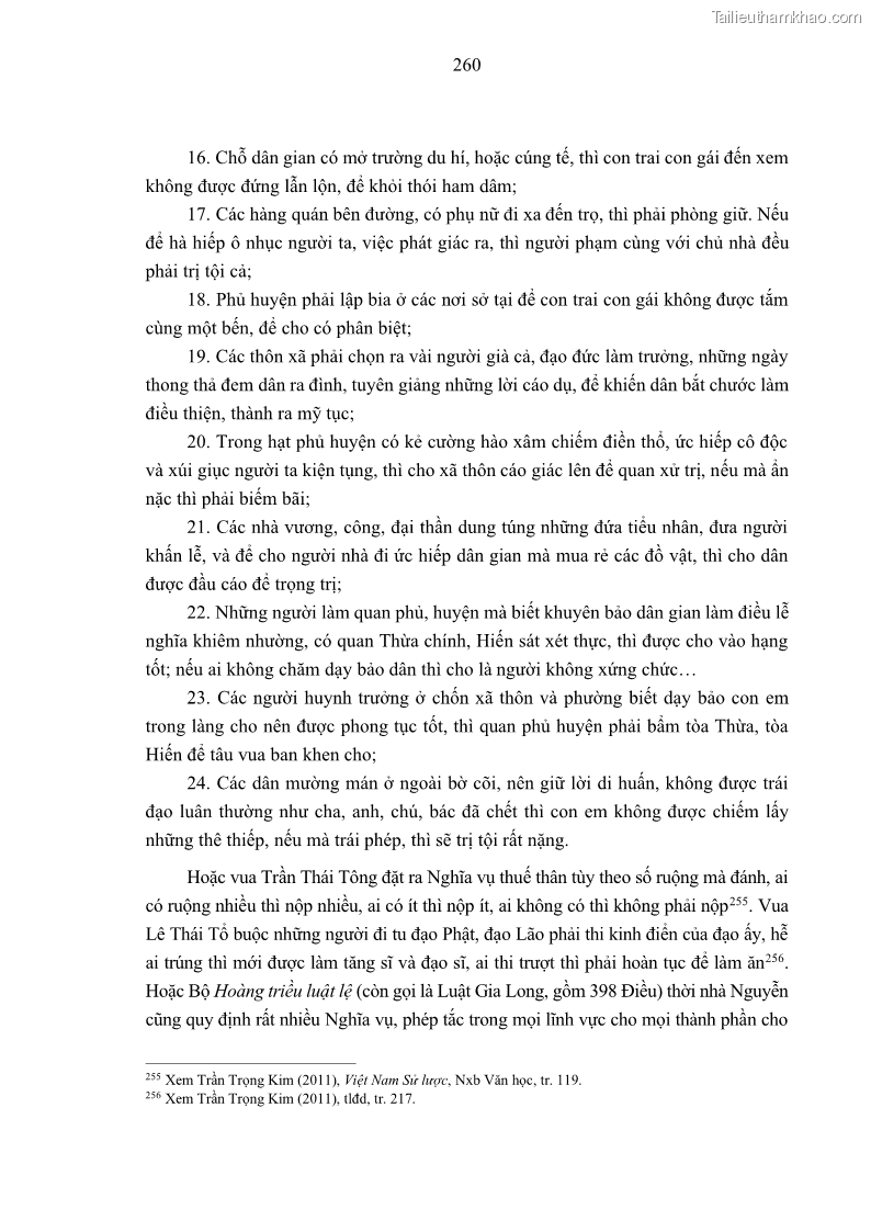 Luận án tiến sĩ luật học Nghĩa vụ con người trong pháp luật quốc tế và pháp luật Việt Nam - 23 Trang 271