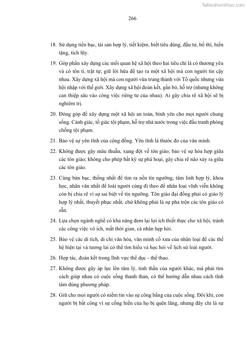 Luận án tiến sĩ luật học Nghĩa vụ con người trong pháp luật quốc tế và pháp luật Việt Nam - 24 Trang 277