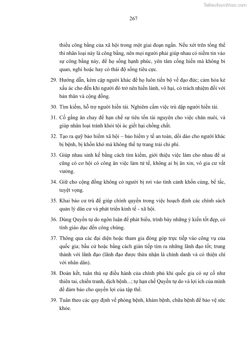 Luận án tiến sĩ luật học Nghĩa vụ con người trong pháp luật quốc tế và pháp luật Việt Nam - 24 Trang 278