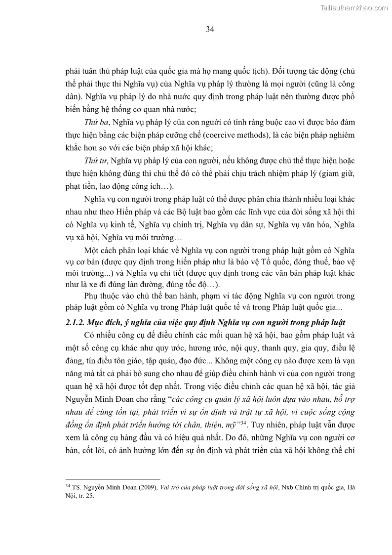 Luận án tiến sĩ luật học Nghĩa vụ con người trong pháp luật quốc tế và pháp luật Việt Nam - 4 Trang 45
