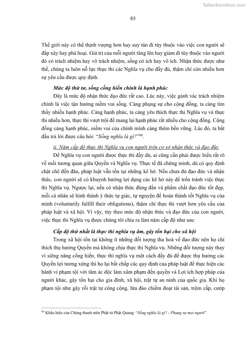 Luận án tiến sĩ luật học Nghĩa vụ con người trong pháp luật quốc tế và pháp luật Việt Nam - 8 Trang 96