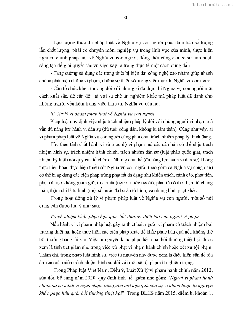 Luận án tiến sĩ luật học Nghĩa vụ con người trong pháp luật quốc tế và pháp luật Việt Nam - 8 Trang 91