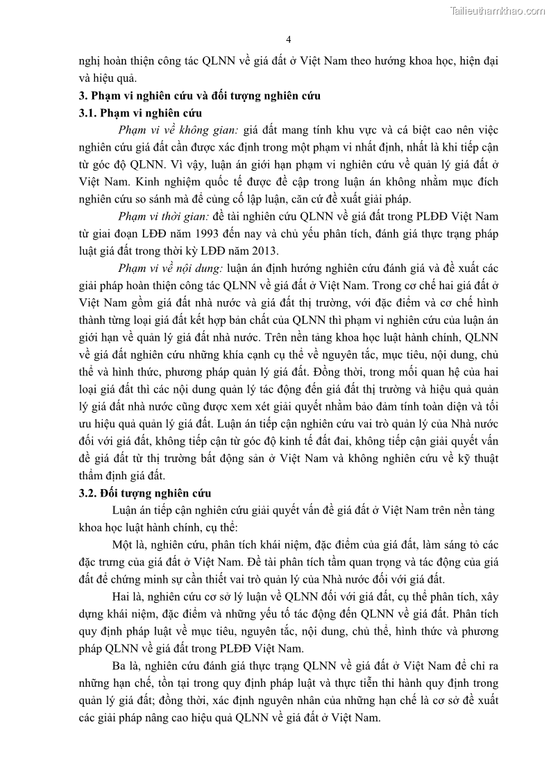 Luận án tiến sĩ luật học Quản lý nhà nước về giá đất - 1 Trang 11