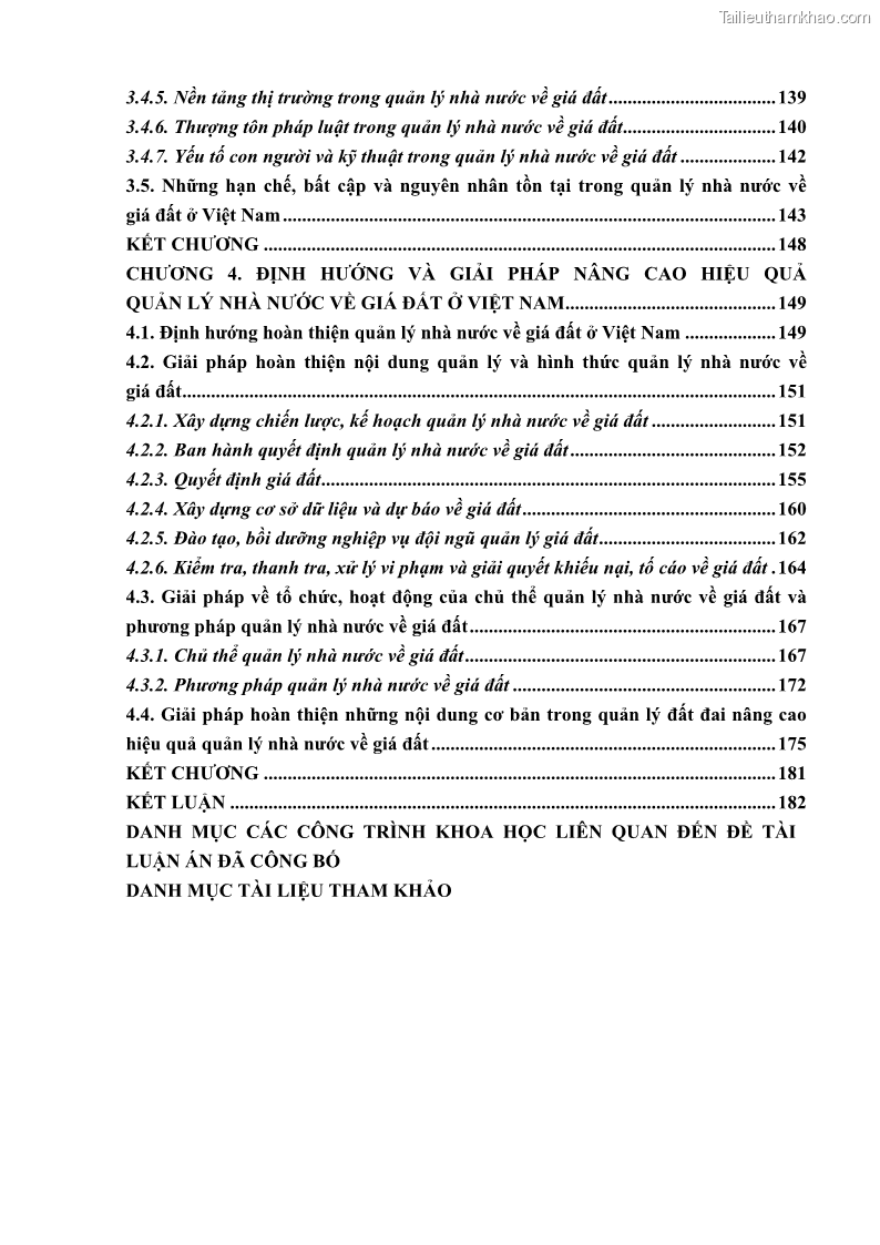 Luận án tiến sĩ luật học Quản lý nhà nước về giá đất - 1 Trang 7