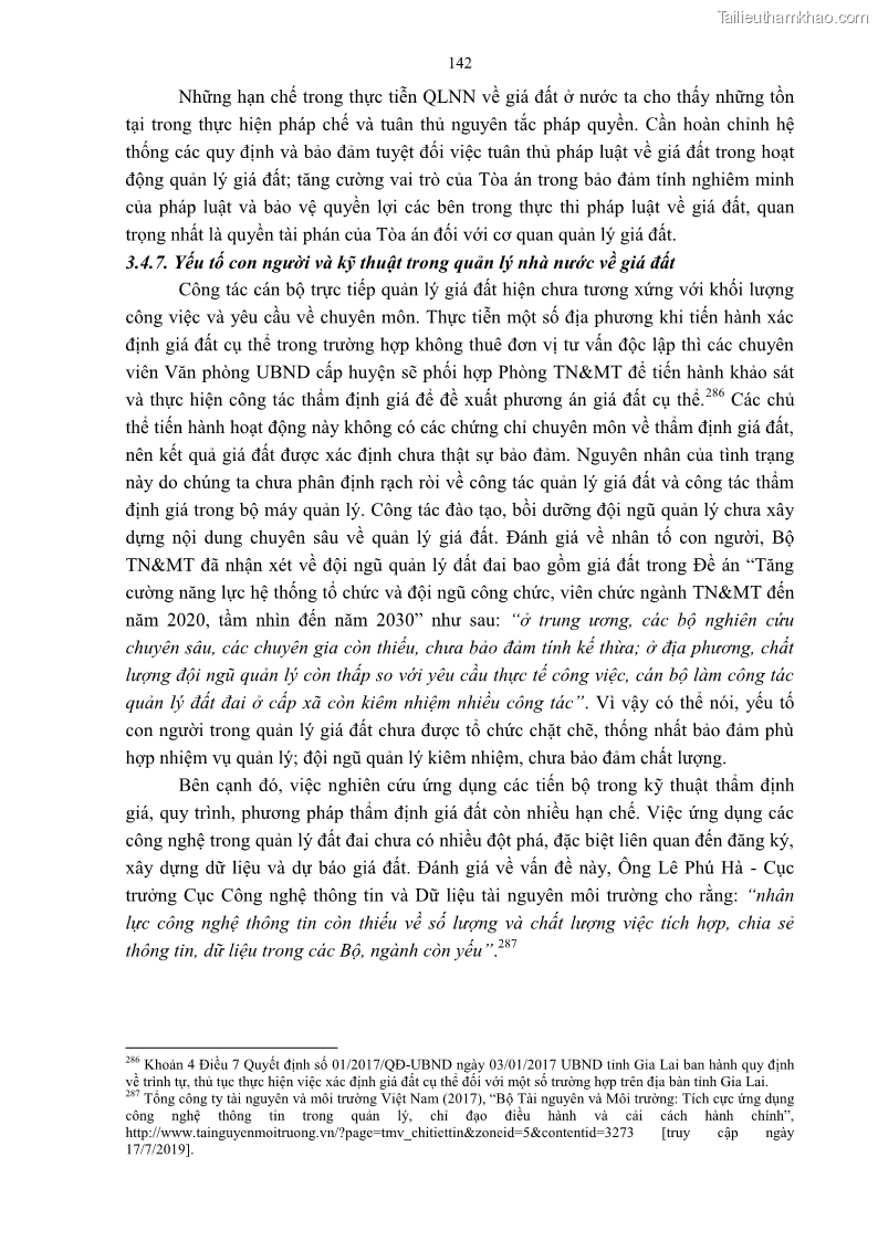 Luận án tiến sĩ luật học Quản lý nhà nước về giá đất - 13 Trang 149