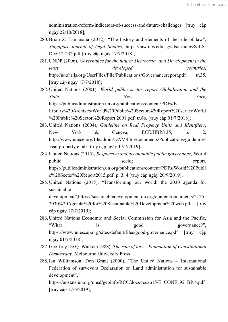 Luận án tiến sĩ luật học Quản lý nhà nước về giá đất - 18 Trang 215