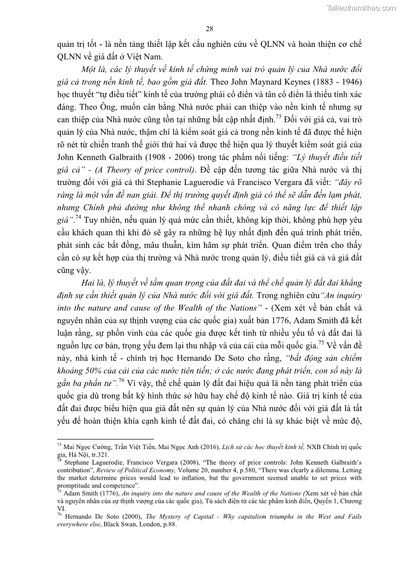 Luận án tiến sĩ luật học Quản lý nhà nước về giá đất - 3 Trang 35