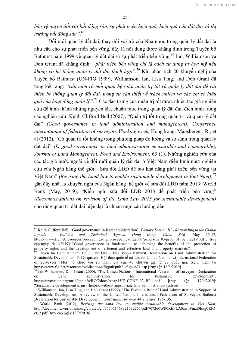 Luận án tiến sĩ luật học Quản lý nhà nước về giá đất - 3 Trang 32