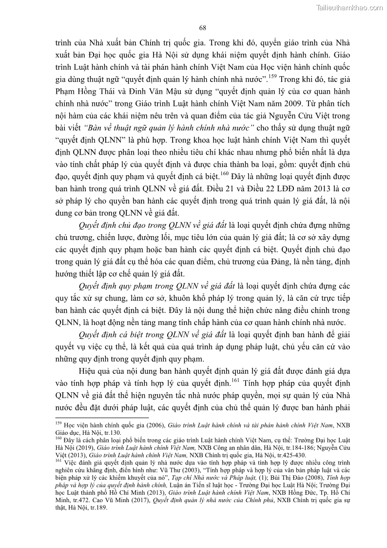 Luận án tiến sĩ luật học Quản lý nhà nước về giá đất - 7 Trang 75
