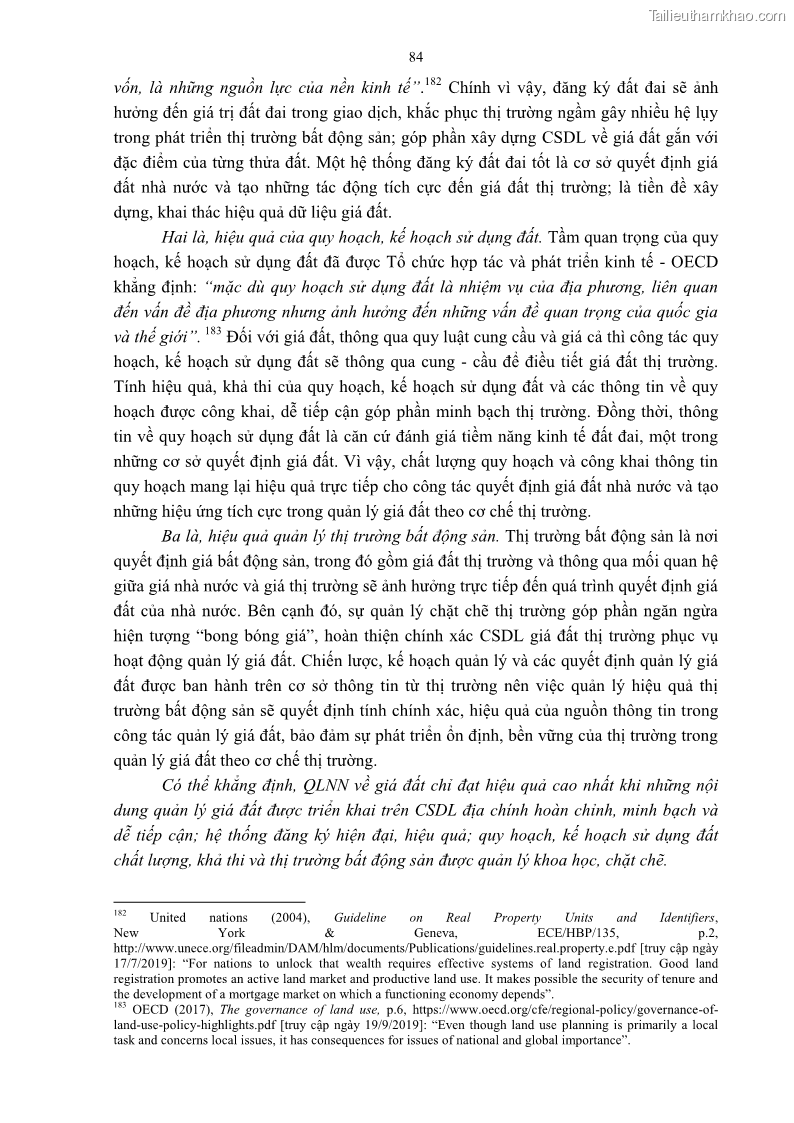 Luận án tiến sĩ luật học Quản lý nhà nước về giá đất - 8 Trang 91