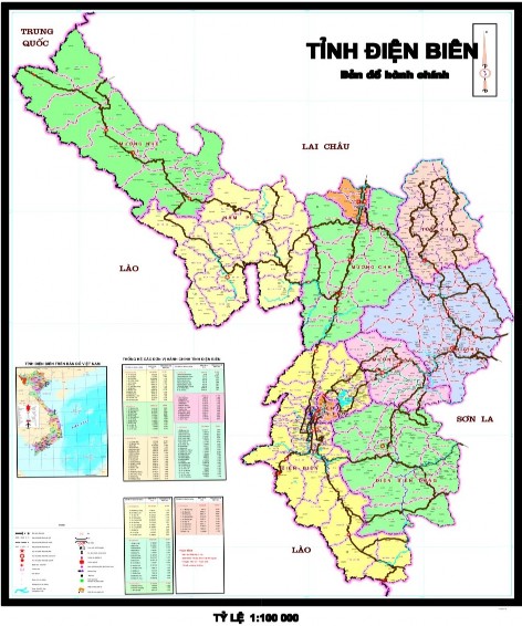Hình 3 1 Bản đồ tỉnh Điện Biên Nguồn UBND tỉnh Điện Biên 2020 Điện Biên 1