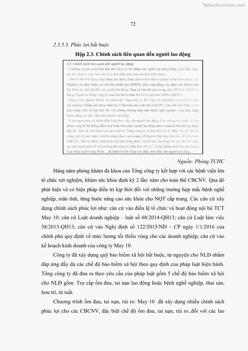 Luận văn thạc sĩ kinh tế Nâng cao chất lượng Nhà quản trị cấp trung tại Tổng công ty May 10 - 7 Trang 82