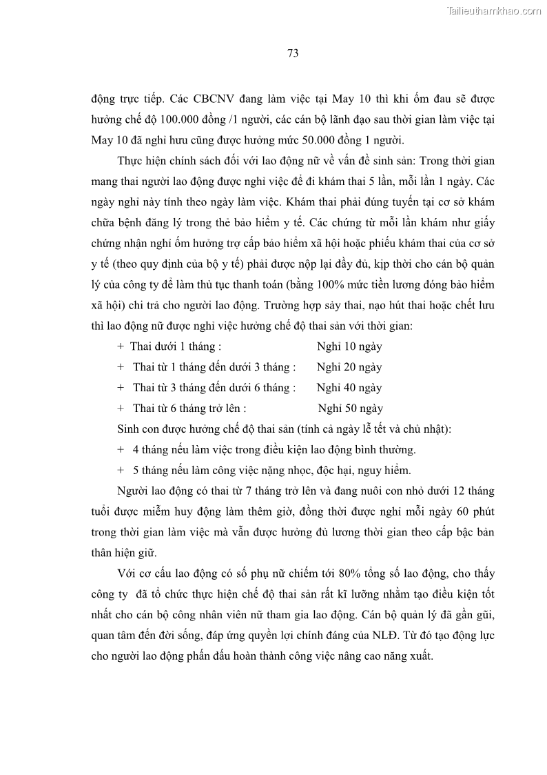 Luận văn thạc sĩ kinh tế Nâng cao chất lượng Nhà quản trị cấp trung tại Tổng công ty May 10 - 7 Trang 83