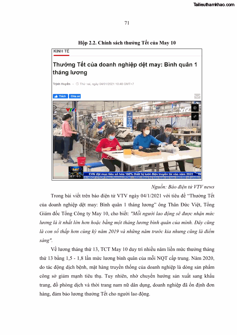 Luận văn thạc sĩ kinh tế Nâng cao chất lượng Nhà quản trị cấp trung tại Tổng công ty May 10 - 7 Trang 81