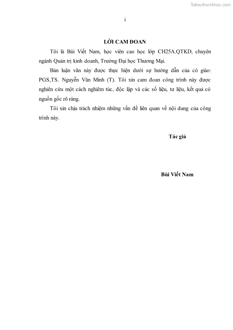 Luận văn thạc sĩ kinh tế Nâng cao chất lượng nhân lực tại Công ty Cổ phần Xây dựng số 1 Hà Nội - 1 Trang 3