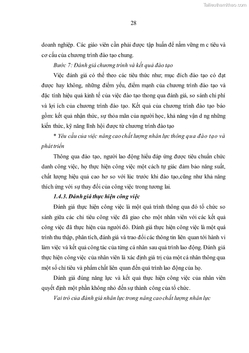 Luận văn thạc sĩ kinh tế Nâng cao chất lượng nhân lực tại Công ty Cổ phần Xây dựng số 1 Hà Nội - 3 Trang 36