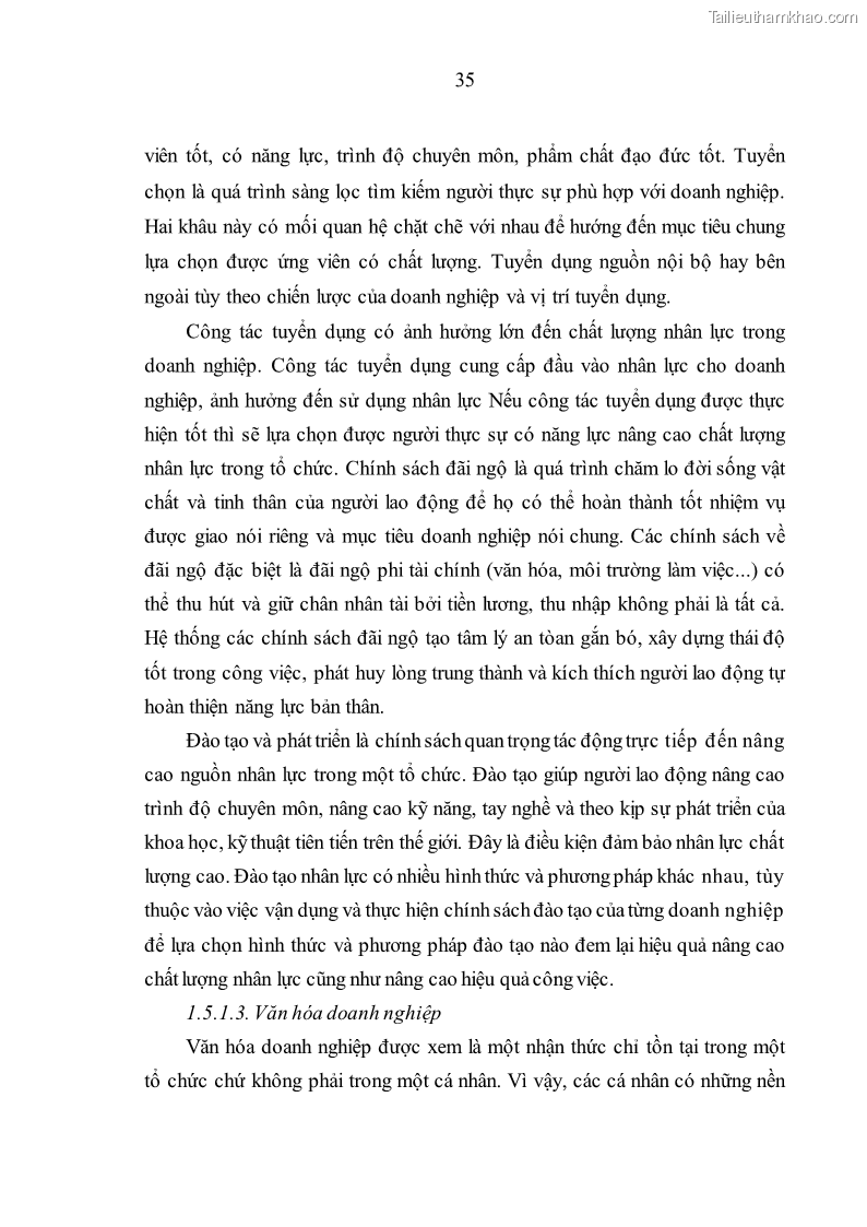 Luận văn thạc sĩ kinh tế Nâng cao chất lượng nhân lực tại Công ty Cổ phần Xây dựng số 1 Hà Nội - 4 Trang 43