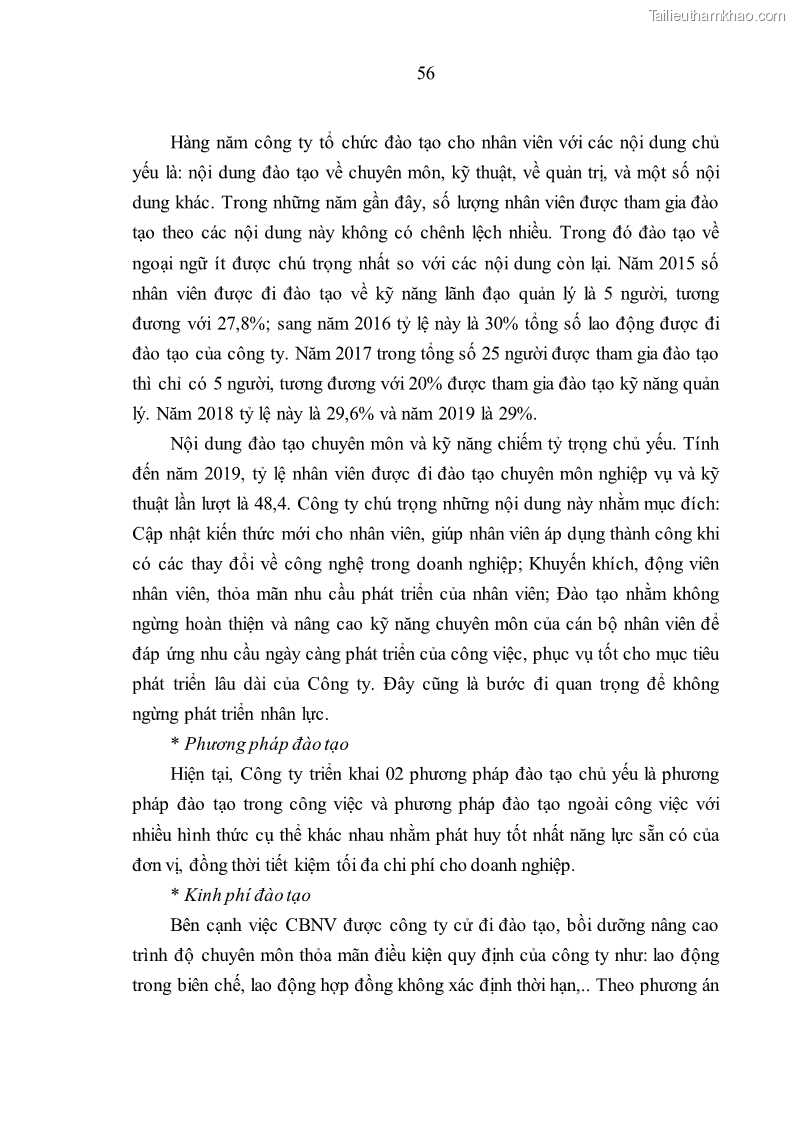Luận văn thạc sĩ kinh tế Nâng cao chất lượng nhân lực tại Công ty Cổ phần Xây dựng số 1 Hà Nội - 6 Trang 64