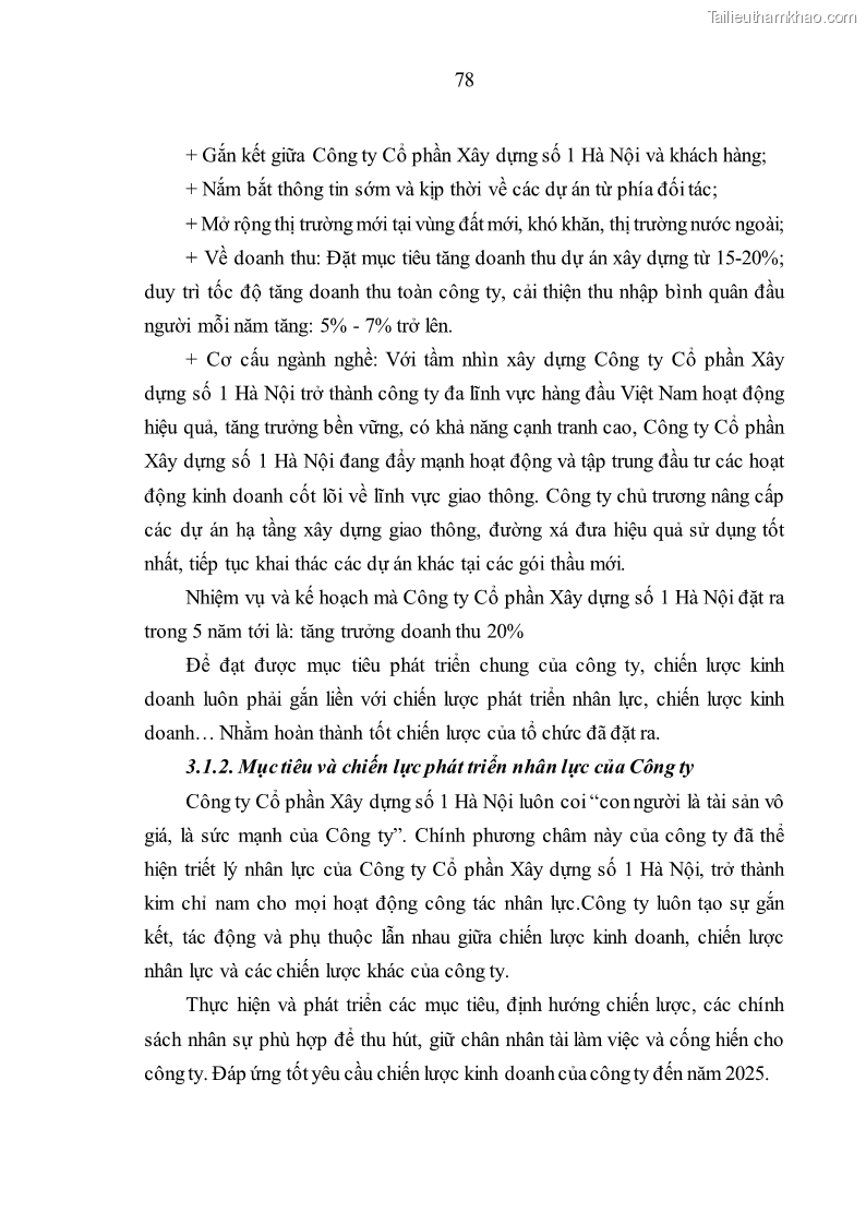 Luận văn thạc sĩ kinh tế Nâng cao chất lượng nhân lực tại Công ty Cổ phần Xây dựng số 1 Hà Nội - 8 Trang 86