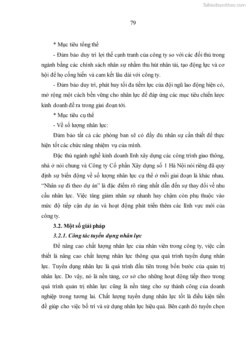 Luận văn thạc sĩ kinh tế Nâng cao chất lượng nhân lực tại Công ty Cổ phần Xây dựng số 1 Hà Nội - 8 Trang 87