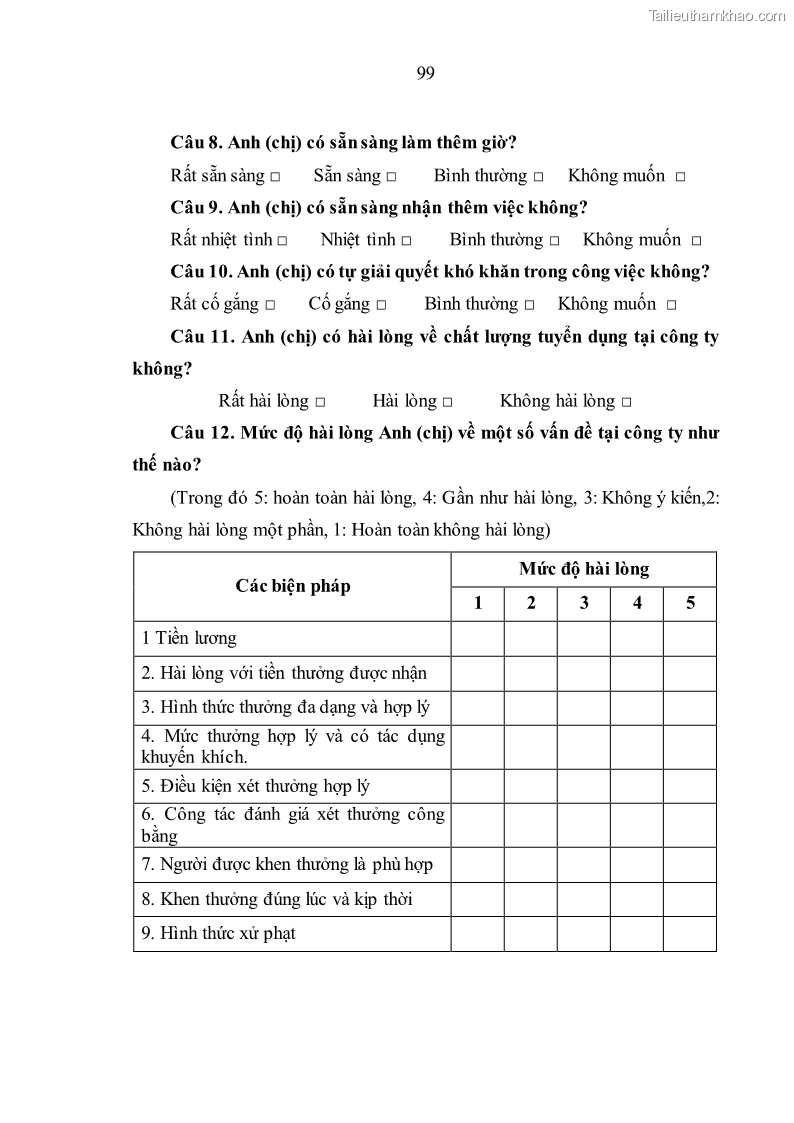 Luận văn thạc sĩ kinh tế Nâng cao chất lượng nhân lực tại Công ty Cổ phần Xây dựng số 1 Hà Nội - 9 Trang 107