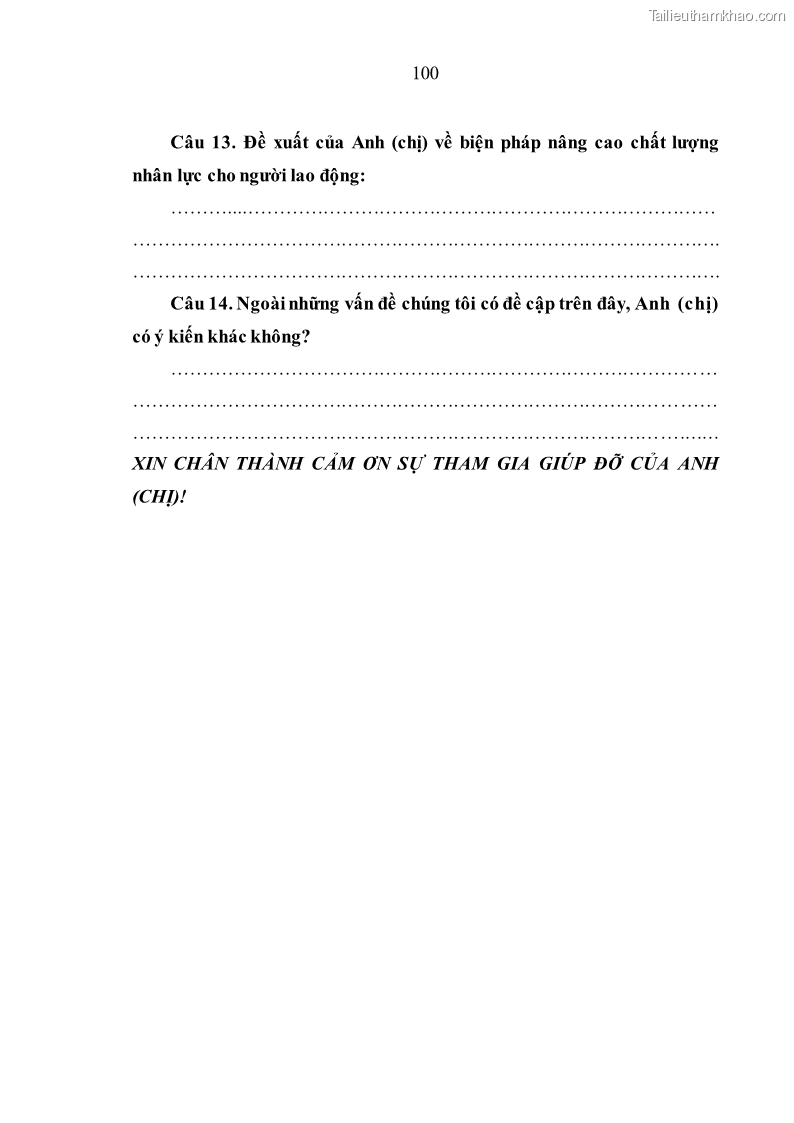 Luận văn thạc sĩ kinh tế Nâng cao chất lượng nhân lực tại Công ty Cổ phần Xây dựng số 1 Hà Nội - 9 Trang 108