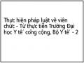 Thực hiện pháp luật về viên chức - Từ thực tiễn Trường Đại học Y tế công cộng, Bộ Y tế - 2